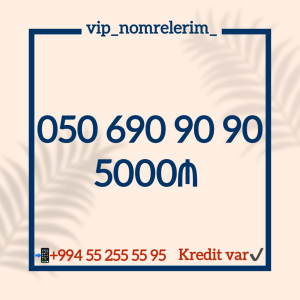 Azercell nömrə 0506909090