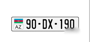 Qeydiyyat nişanı 90-DX-190