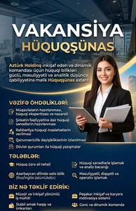 Hüquqşünas axtarılır