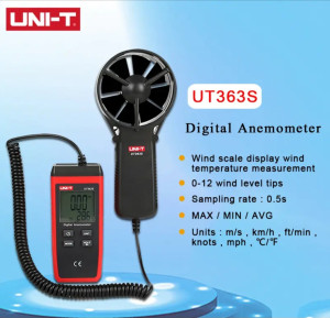 ''UNI-T UT 363S'' anemomometr