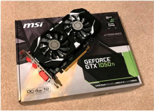 MSI Nvidia GeForce GTX 1050 TI 4GB videokart