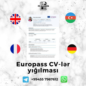 Professional CV hazırlanması